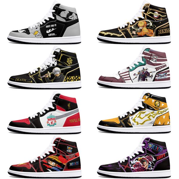 

DIY classics new customized shoes sports basketball shoes 1s for men women antiskid anime Versatile fashionable figure sneakers 36-48 436279