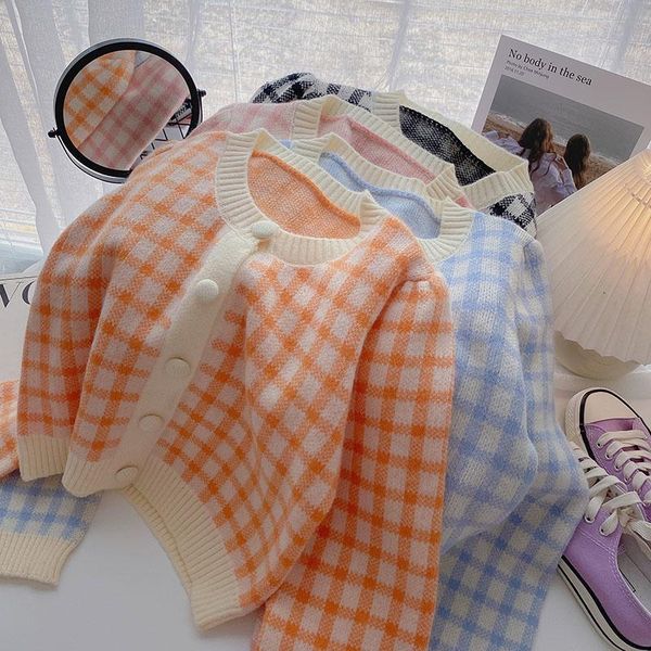 

sweaters sweet cardigans women short single breasted kawaii japan style sweaters slim ins autumn winter sueters de mujer, White;black