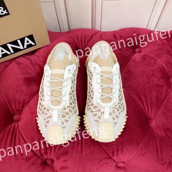 

2023 new luxurys casual shoes travel fashion white sports trainers women lace-up sneaker leather flat bottom designer shoe platform lady sne, Black