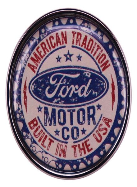 

fordmotorco logo badge american tradition built in the usa02288075, Blue