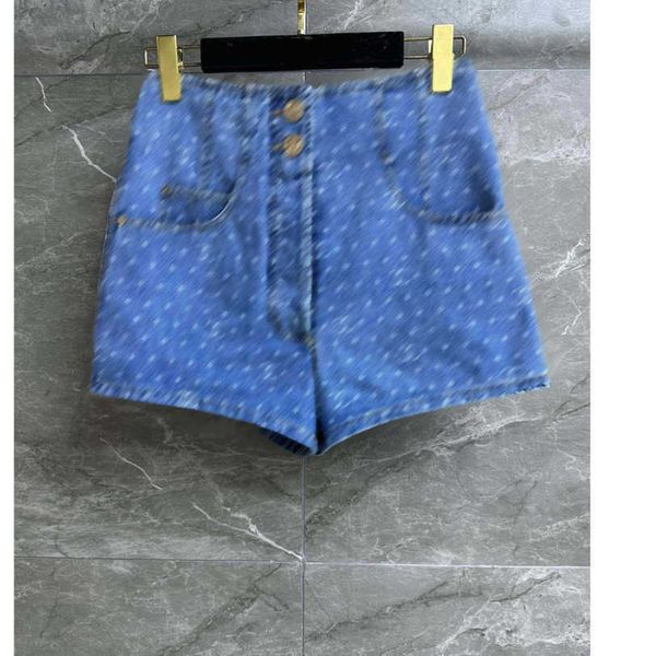 

23ss womens shorts denim shorts womens designer clothing wave point logo printing pattern casual denim shorts women clothes a1, White;black