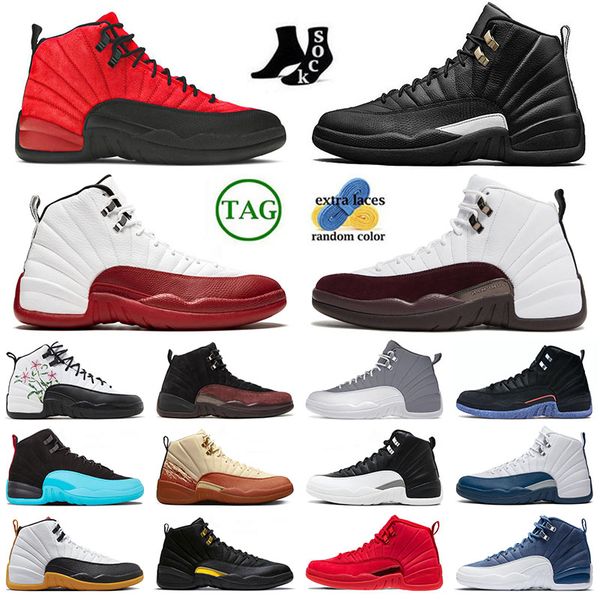 

r new cherry men sports basketball shoes 12s hyper royal black taxi ma manieredark grey gym red the master eastside golf fashion trainers bi