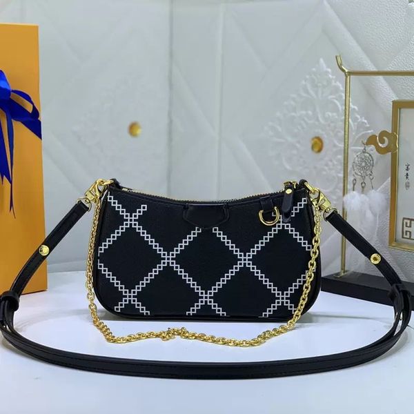 

5a women luxury designer bags shoulder bag mini handbags pochette accessories crossbody wallet purses card holder messenger purse handbag co, Black;red