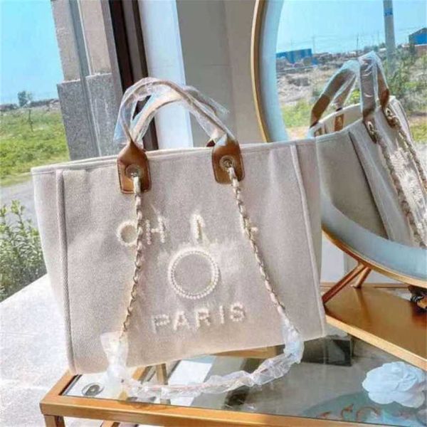 

50% off women's luxury classic canvas beach bag large capacity small chain packs big shopping handbags bh43