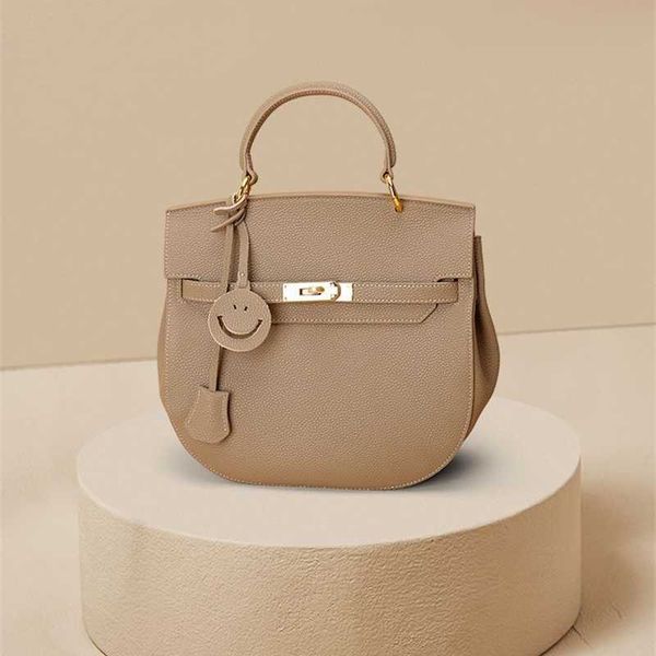 

designer herms bags fashion kellyss one shoulder bags 2023 new genuine leather bag high grade cowhide cross body handbag small design women&