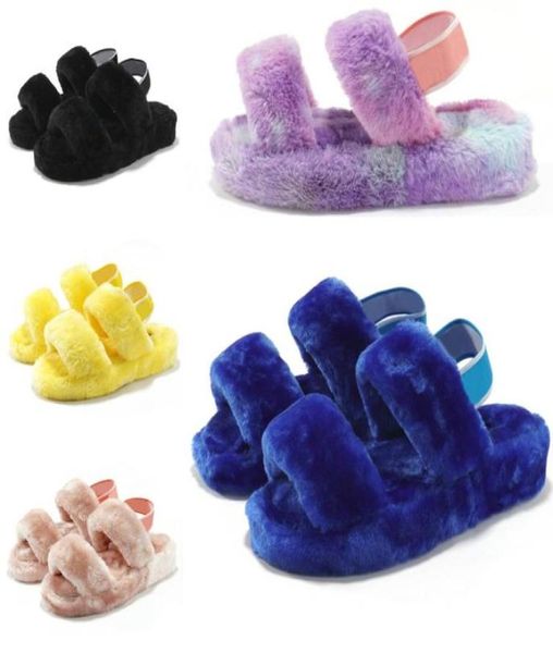 

slippers slides sandal ladies plush women shoes black winter soft furry pink fur grey size eur 36448565474