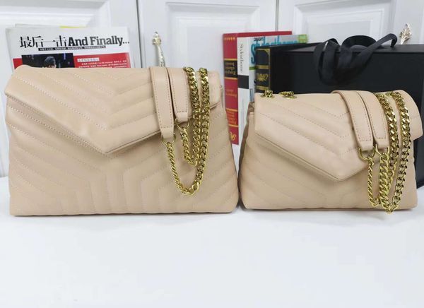 

fashion designer woman bag women shoulder bag handbag purse soft leather cross body bags for women gold chain y letter bag 2 size