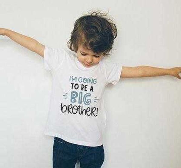 

t-shirts i will be a big brother boy summer children's short-sleeved casual blouses t shirt summer t-shirts clothes trendy tee shirt p, Blue