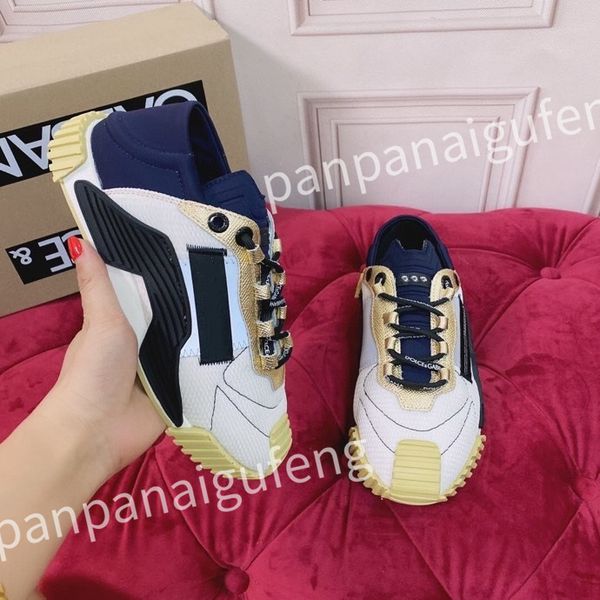 

new luxury designer trainers shoes platform shoes comfortable breathable web sneaker women men, Black