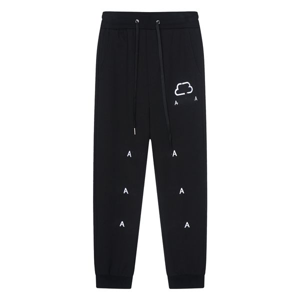 

men's pants 2023 balencaigaity fashion wrinkle resistant alphabet printing m-men's and women's couple loose multifunctional c, Black