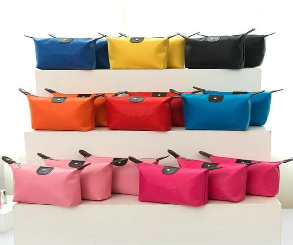 

lady makeup pouch waterproof cosmetic bag clutch toiletries travel kit casual small purse candy 10 colors6313244