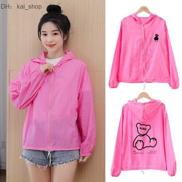 

womens summer korean version short fitting sun protection suit student back printed quick drying outdoor suit 61, White