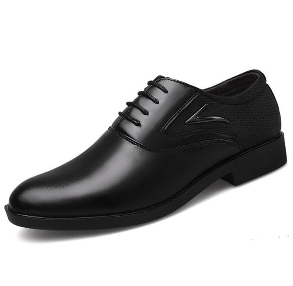 

dress shoes men formal wedding shoes men elegant coiffeur loafers men party shoes zapatillas de hombre sapato masculino shoes, Black