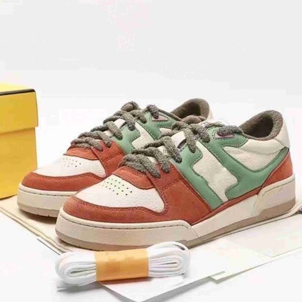 

fend ff designer leather sneakers shoes sole sports brand outdoor trainers luxury women platform men gym casual scasual flat shoe mhm8, Black