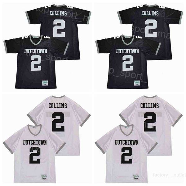 

high school football 2 landon collins jersey dutchtown pullover white team color embroidery and sewing for sport fans breathable college moi, Black