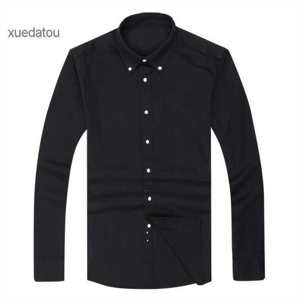 

2017 new fall men's long sleeve shirt cotton shirt men's polo casual solid regular fit men's shirts fashion 2 4v3y, White;black