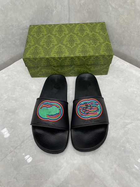 

dad sandals designer women sandals real calf leather womens slides with box and dust bag jelly quilted platform summer grandad 0412, Black