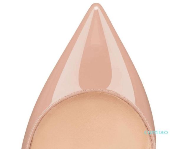 

with boxso kate styles 12cm high heels shoes nude color genuine leather point toe women pumps rubber wedding shoes2795520, Black