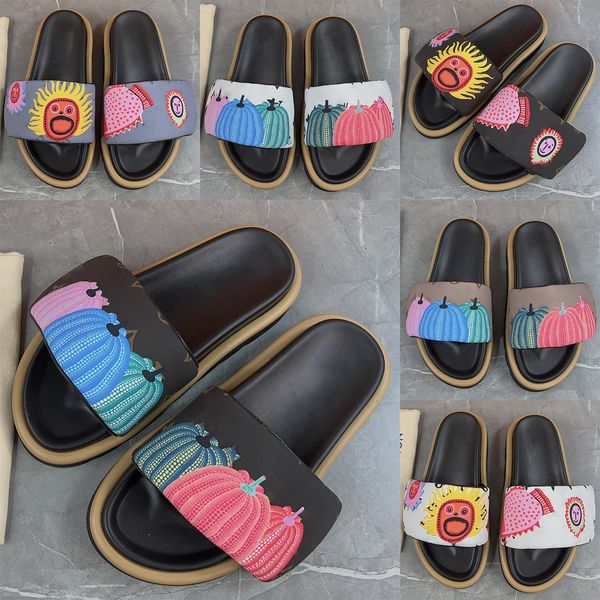 

ladies summer sandals fashion macaron beach stripes casual flip flops heightening designer slides cotton fluffy slippers w83x, Black