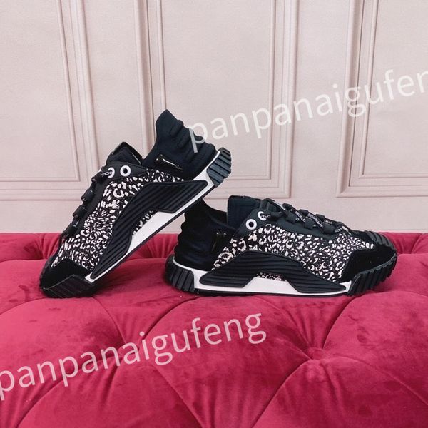 

luxury designer casual shoes mens vintage trainers sneakers women fashion shoe lace-up platform sneaker, Black