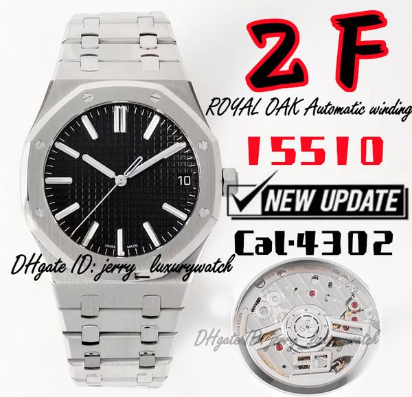

zf luxury men's watch 15510 full series 50th anniversary 41mm all-in-one cal.4302 mechanical movement. fine ground 316l steel case, str, Slivery;brown