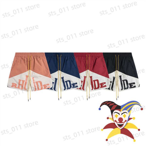 

men's shorts patchwork shorts men women 1 1 mesh breeches t230419, White;black