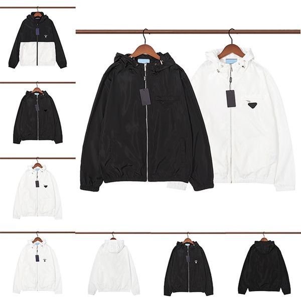 

men's coat parka jacket triangular pizex epaulettes designer jackets men autumn and spring windbreaker parkas for mens hoodies zipper o, Black;brown