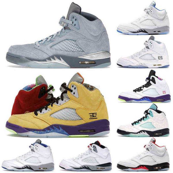 

5s easter basketball shoes mens racer blue fire red what the jade horizon camo stealth men outdoor sports trainers