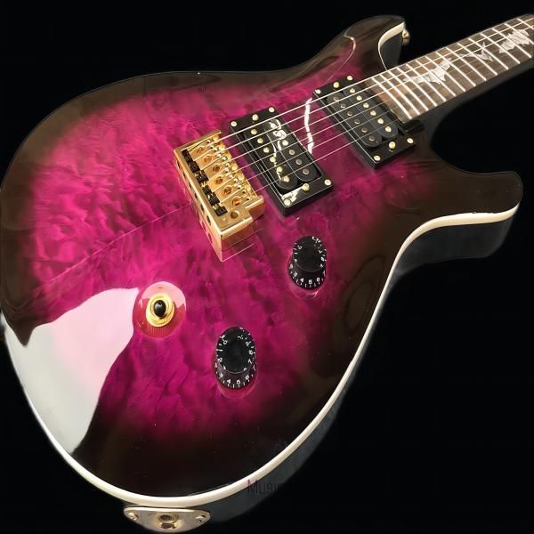 

prs electric guitar,rosewood body, quilted maple bat inlaid fingerboard258