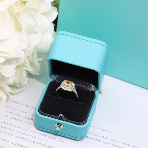 

designer diamond rings luxury sterling silver ring women engagement wedding rings jewelry gift with box