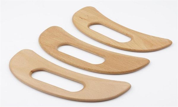 

wooden lymphatic drainage massage tool handheld gua sha scraping paddle anti cellulite muscle pain relief maderotherapia1304537