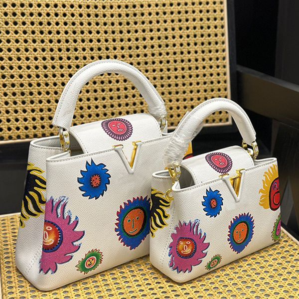 

luxurys designer capucines mm handbag womens leather shoulder bag with flap cover cross-body bags ladies trendy handle hand bags