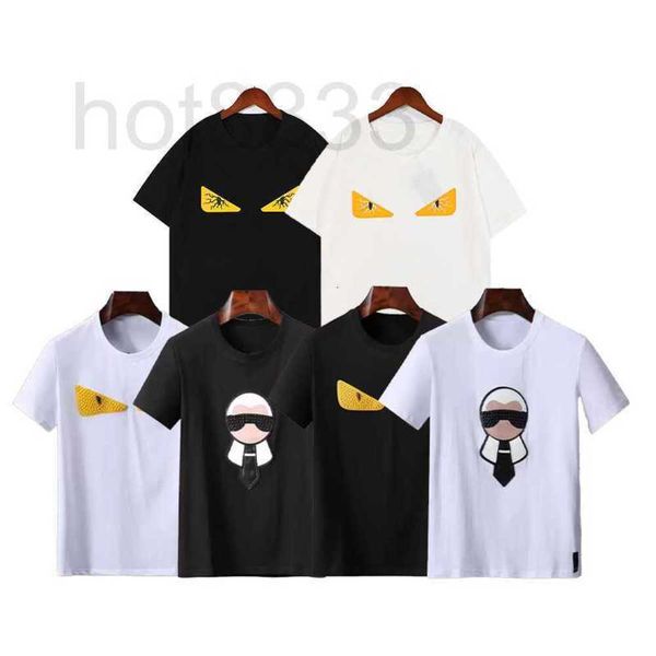 

men's t-shirts designer mens t shirt for men women high street shirts fashion eyes tshirt with letters short sleeve man fend tee woman, White;black