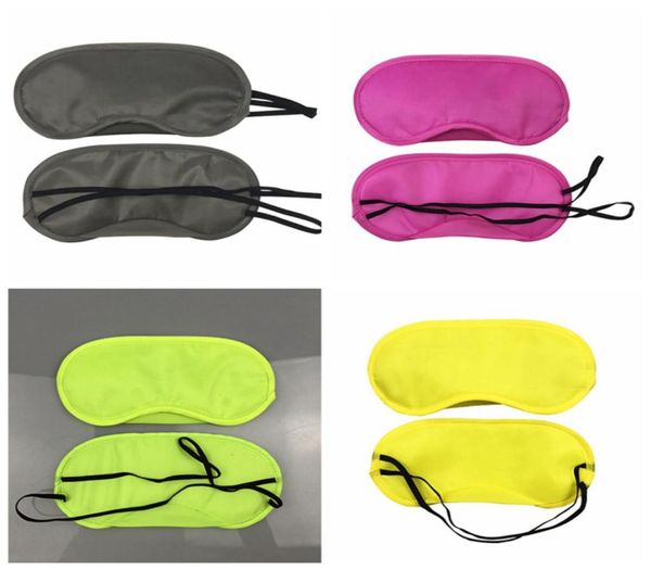 

black eye mask polyester sponge soft 4 layers shade nap cover blindfold blackout sleep eyeshade mask for sleeping travel rra24875057009
