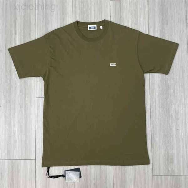

summer kith the dye t-shirt men women quality classic flocked box tee oversize short sleeve 55u0p, White;black