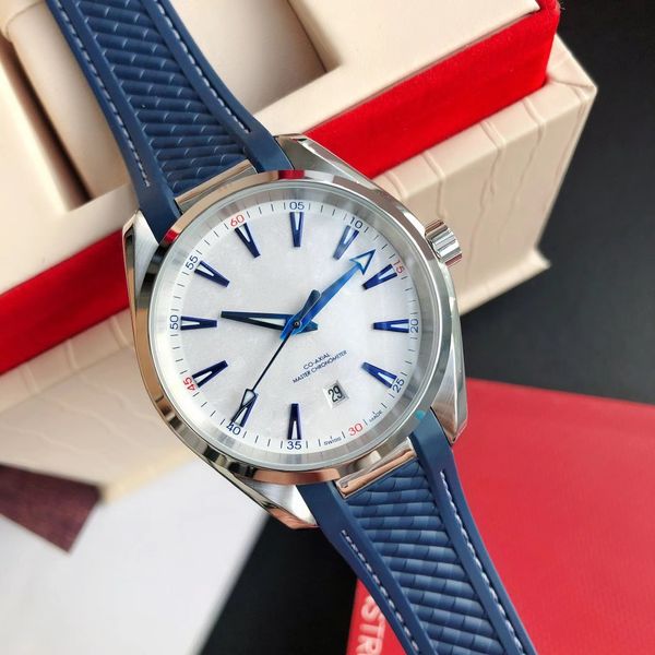 

men's watch 41mm dial 316l silver stainless steel case new original 8215 japanese super movement fully automatic on chain depth waterpr, Slivery;brown