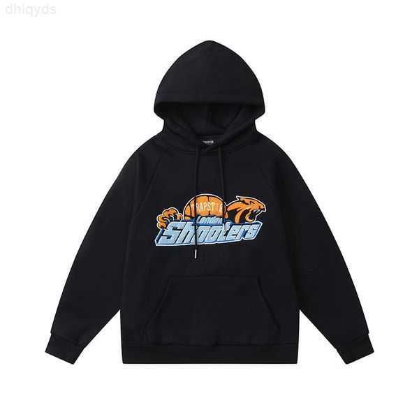 

high men's tracksuits quality casual embroidered men women hoodie trapstar london shooters hooded tracksuit designer sportswear pullove, Gray