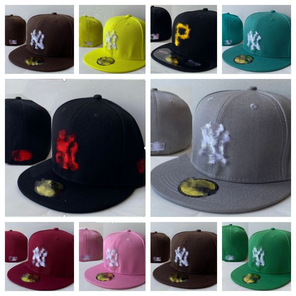 

2023 all team logo fitted hats designer snapbacks hat adjustable baskball caps outdoor sports embroidery flat closed beanies flex sun fisher, Black;white