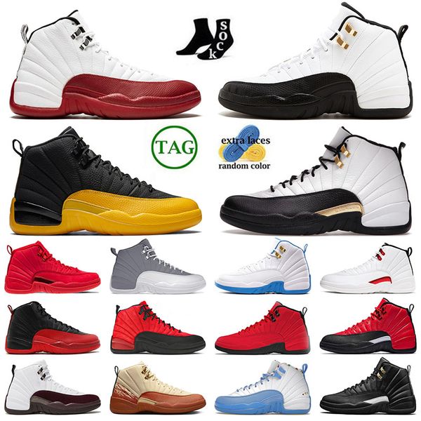 

2023 fashion jmpman 12s sports basketball shoes ma maniere cherry stone blue eastside golf dark grey black taxi casual fashion sneakers desi