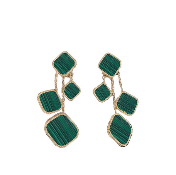 

solid silver four/3 motifs stud designer clover earrings vintage luck cleef four leaf clover earrings 6 flowers necklaces pendants bracelet, Golden;silver