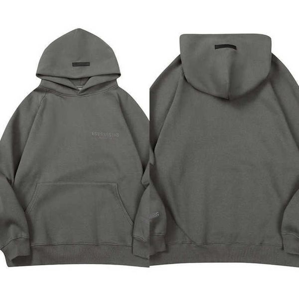 

luxury fashion men's sweatshirts essss entials tracksuits letter hoodies men women sportswear hooded pant coat sweater pullover couple, Black
