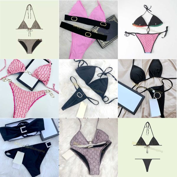 

designer bikini swimsuit bikini sets for women swimwear high waisted bikini letter print bathing suit designer bikinis designers bathing sui, Black