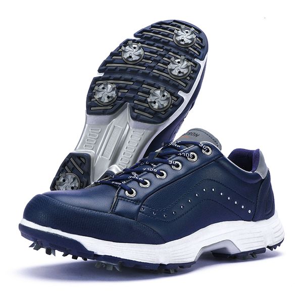 

safety shoes mens golf waterproof sneakers men outdoor ing spikes big size 714 jogging walking male 230418, Black;brown