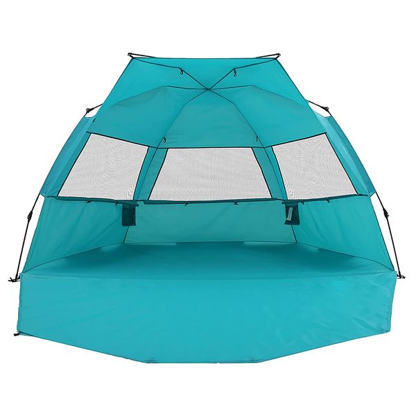 

beach tent super bluecoast beach umbrella outdoor sun shelter cabana automatic pop up upf 50+ sun shade portable camping hiking canopy easy