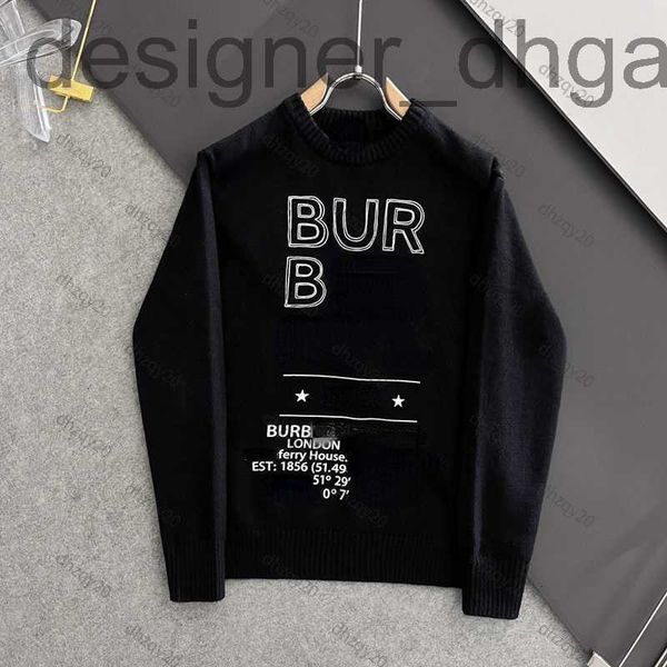 

men's sweaters designerbu sweater designer knit classic embroidery letter crew neck pullover mens and womens jacquard sweatshirt luxury, White;black