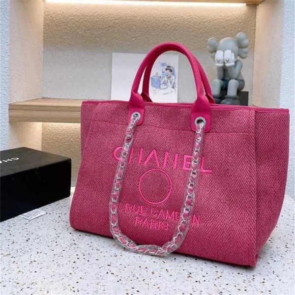 

50% off classics women's luxury handbags beach canvas embroidered chains packs bag small large pack zfbk