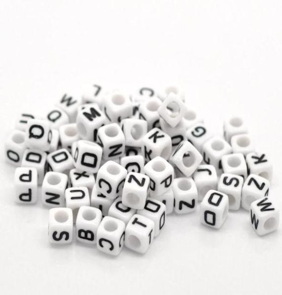 

mixed white alphabet letter acrylic cube beads 6x6mm14quotx14quot 500pcs b18077 yiwu8875329, Silver