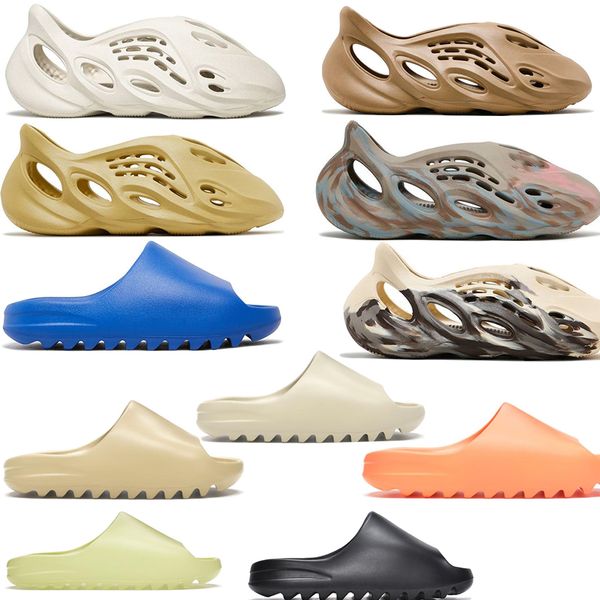 

summer sandals beach for men foam runners women slides sandals men slides core ochre resin desert vermillion mineral white quality slides bo, Black
