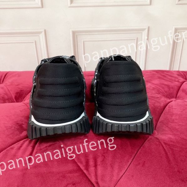 

2023 designer casual shoes mens vintage trainers sneakers women fashion shoe lace-up platform sneaker, Black
