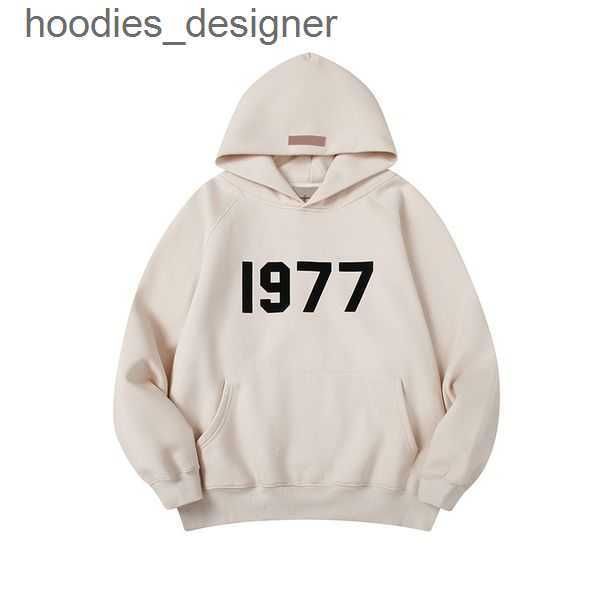 

hoodies designer 1977 designer essentail hoodie hoody men essentail pullover sweatshirts essen oversized clothing quality mens womens hoode, Black